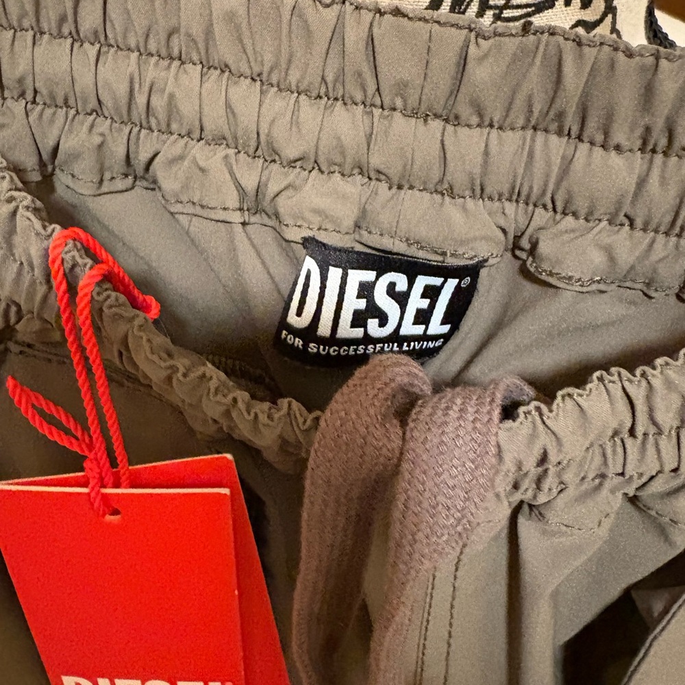 Diesel Khaki Green CARGO 3/4 Pants NWT